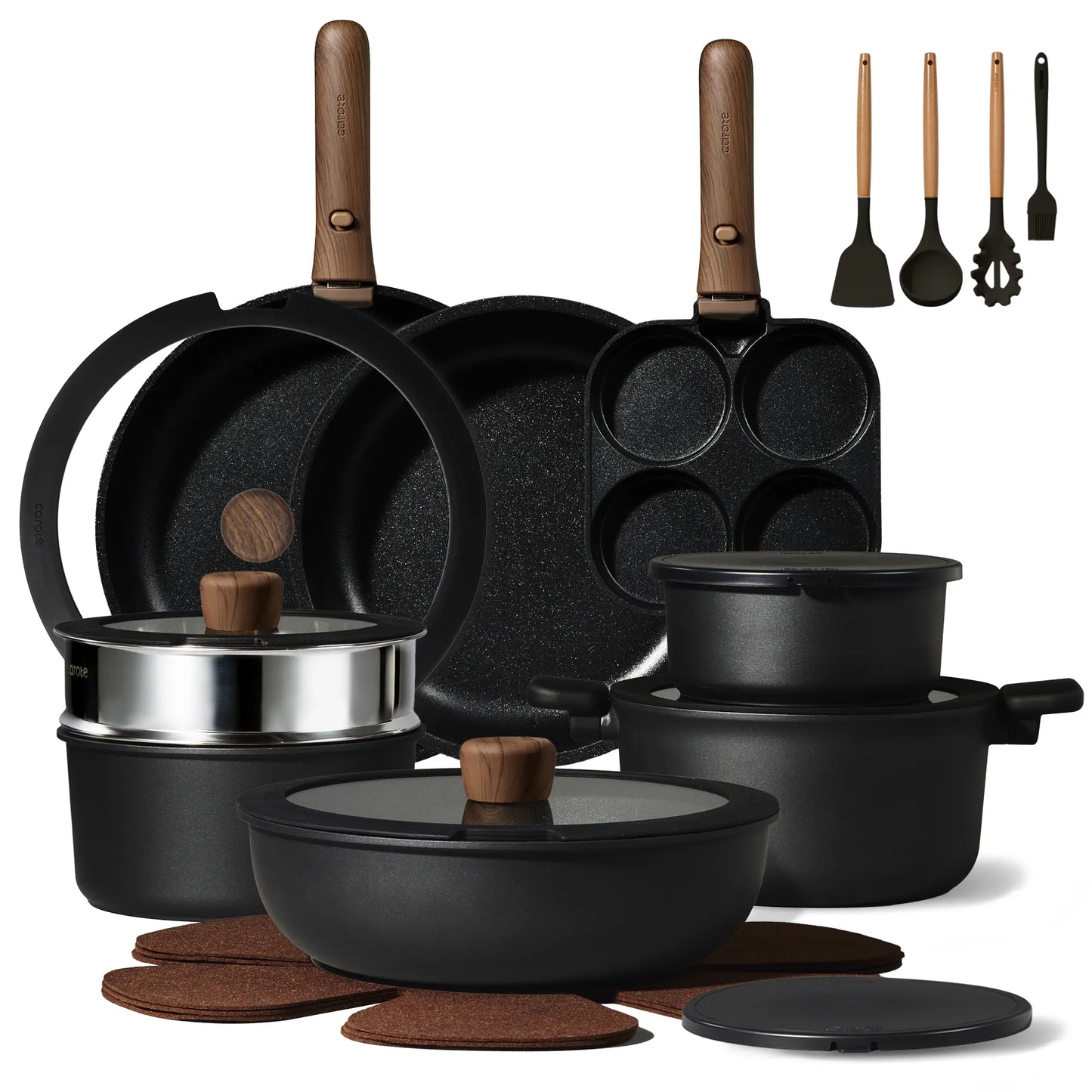 26-Piece Nonstick Detachable Cookware Set