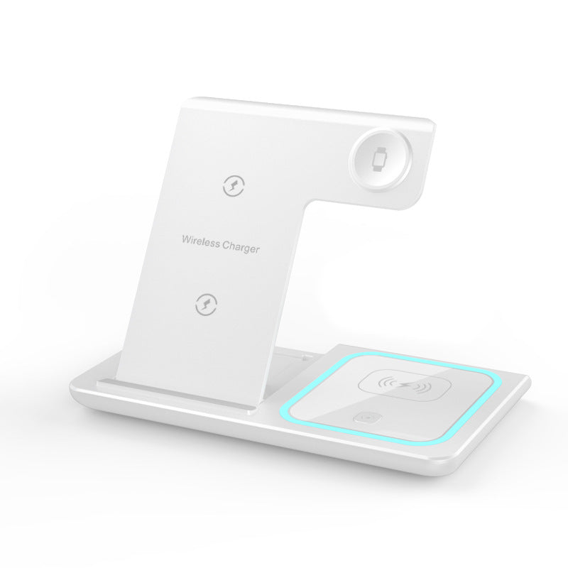 Three-In-One Foldable Wireless Charger with Ambient Light