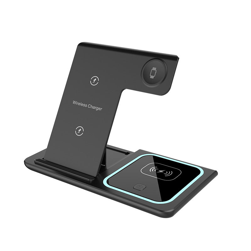 Three-In-One Foldable Wireless Charger with Ambient Light