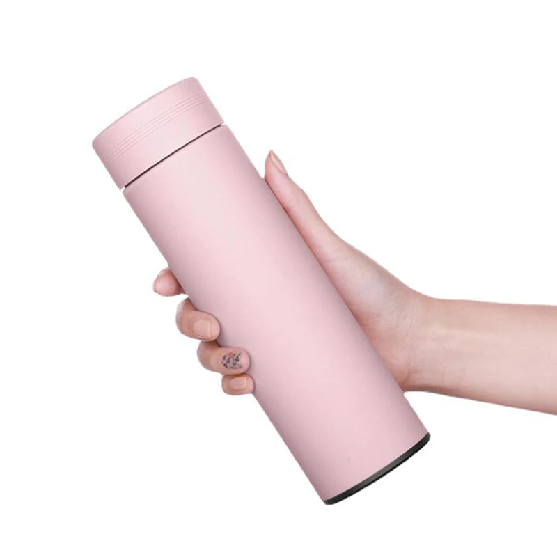 Smart Stainless Steel Water Bottle with Temperature Display
