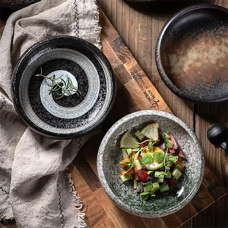 Retro Ceramic Plate Set