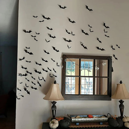 3D Halloween Bat Wall Decorations