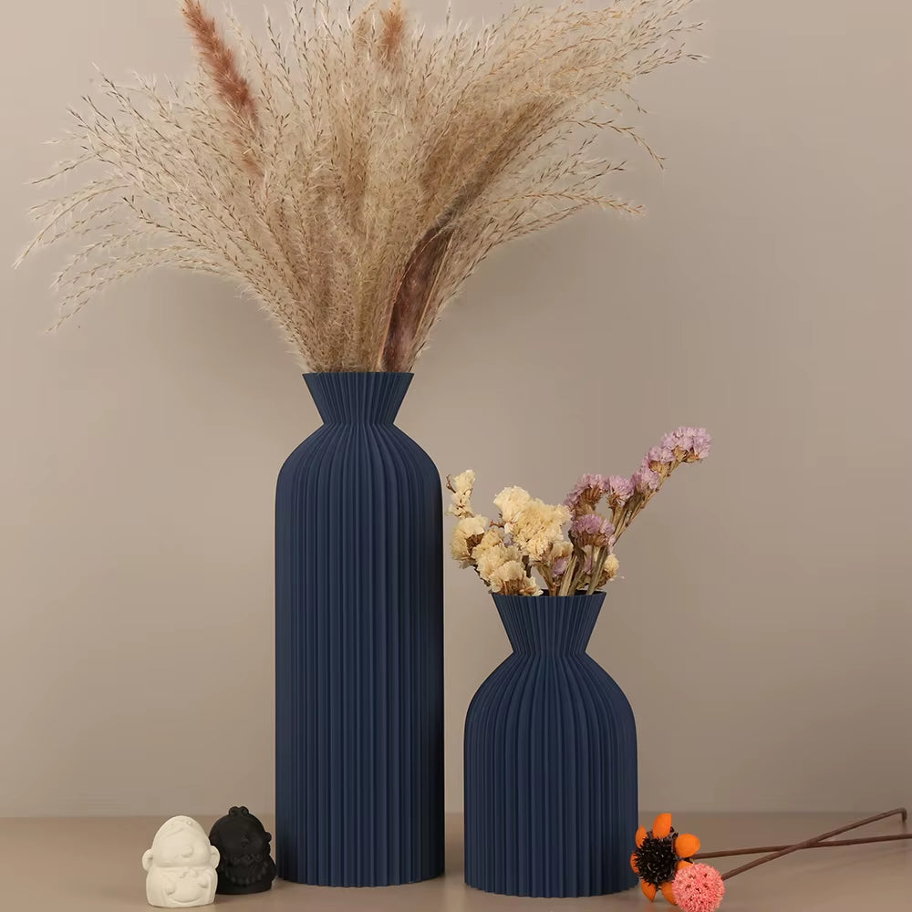 Striped Ceramic Vase