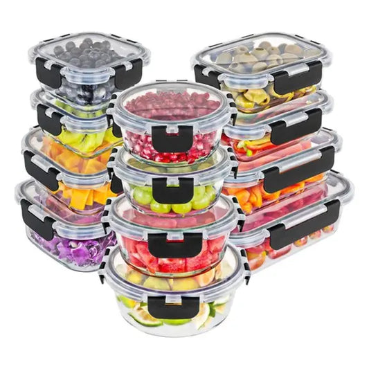 24-Piece Glass Storage Container Set