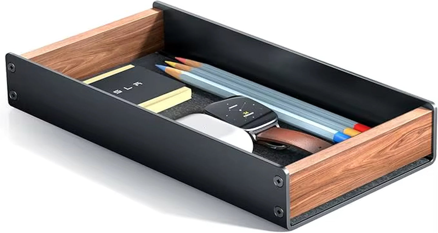 Walnut Wood Desktop Organizer