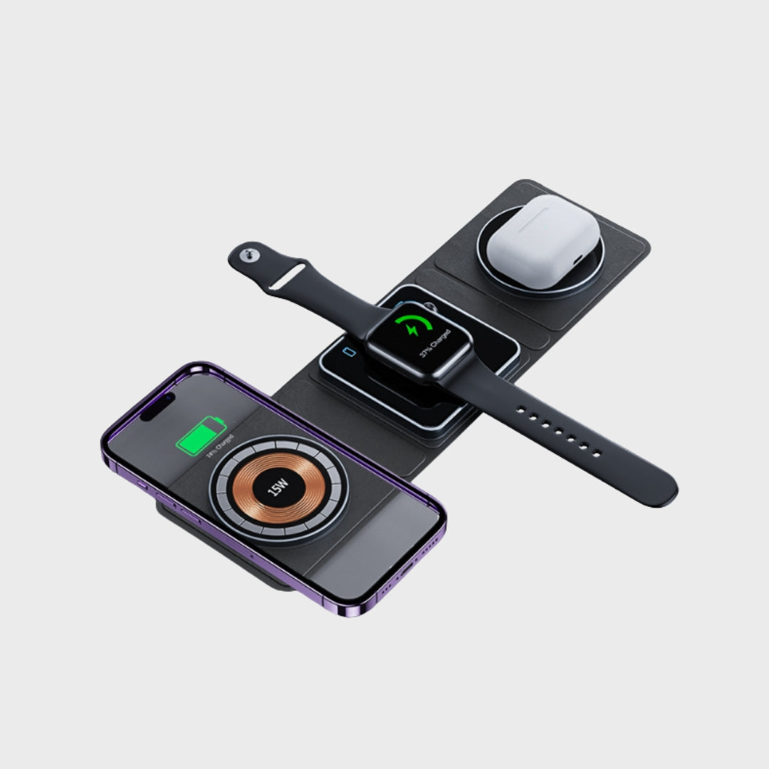 3-in-1 Magnetic Wireless Charger Station