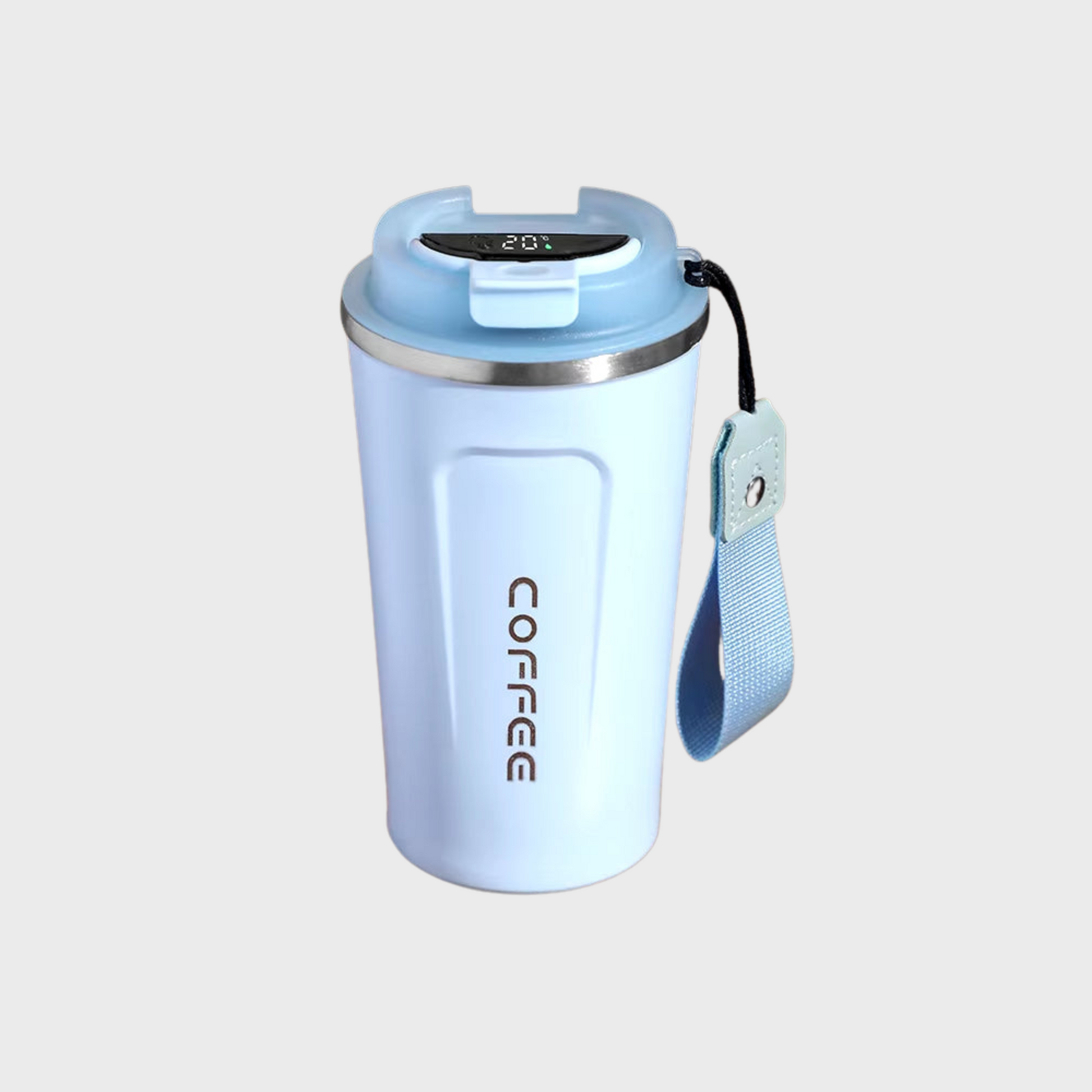 Stainless Steel Smart Thermos with Temperature Display