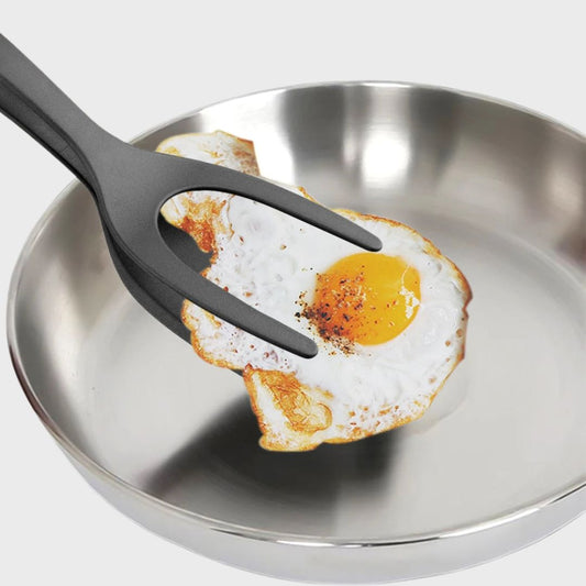 2-in-1 Nylon Spatula Tongs – Flip & Grip Kitchen Tool