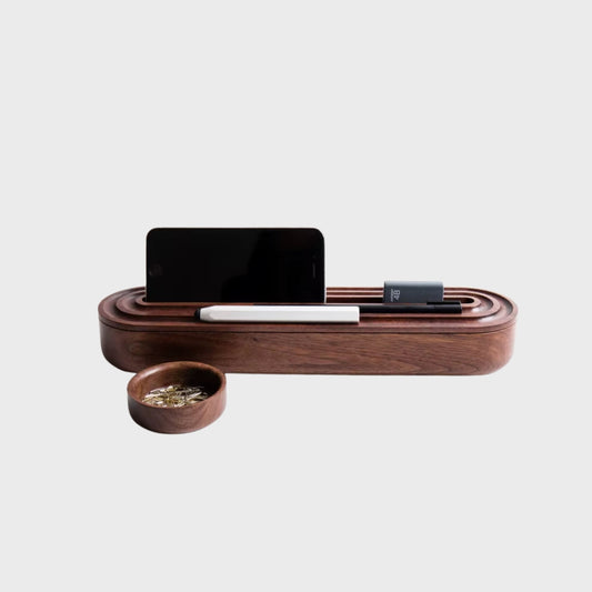 Wooden Desk Organizer Tray