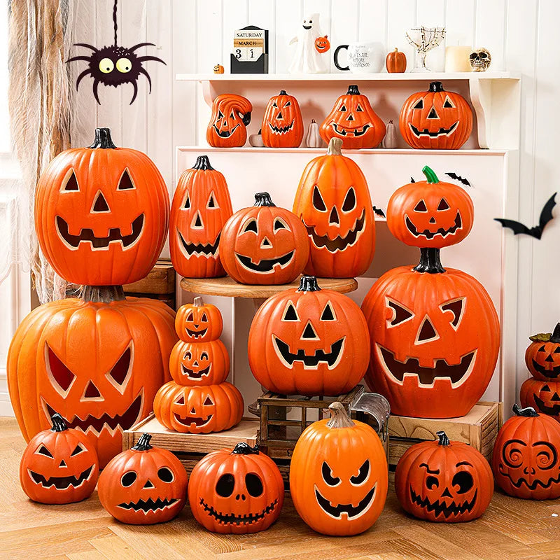 Glow-in-the-Dark Halloween Pumpkin Lamp