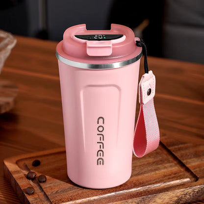 Stainless Steel Smart Thermos with Temperature Display