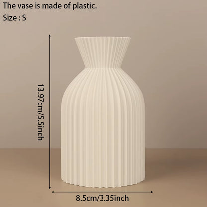 Striped Ceramic Vase