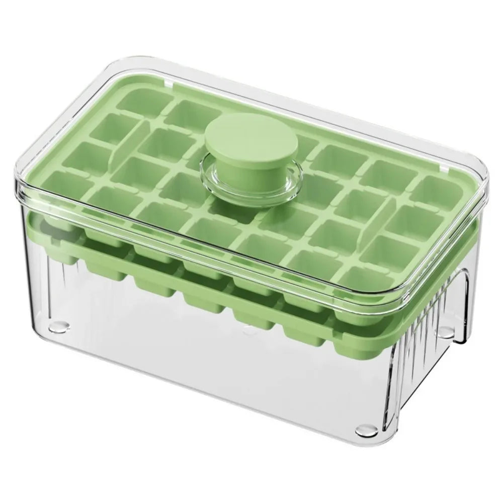 One-Press Ice Cube Storage Box
