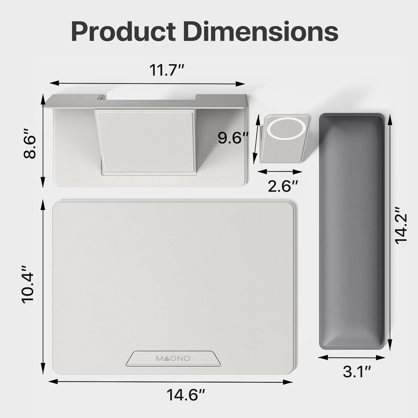 Magno Magnetic Laptop Stand – Adjustable & Portable