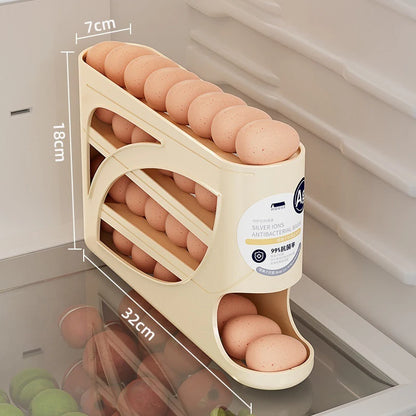 4-Tier Automatic Rolling Egg Rack