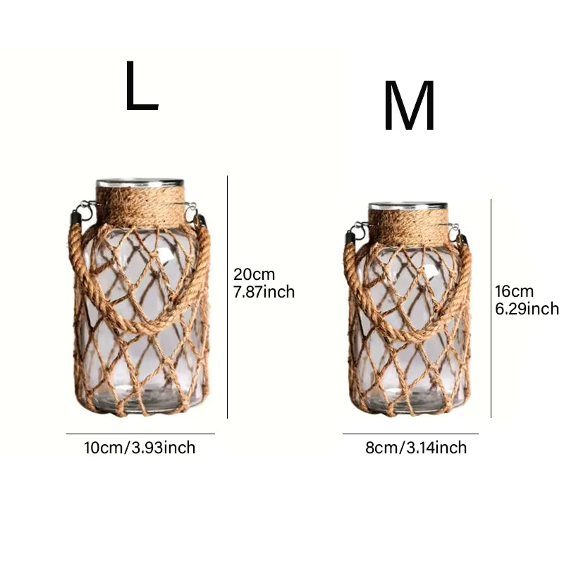 Bohemian Handwoven Glass Vase