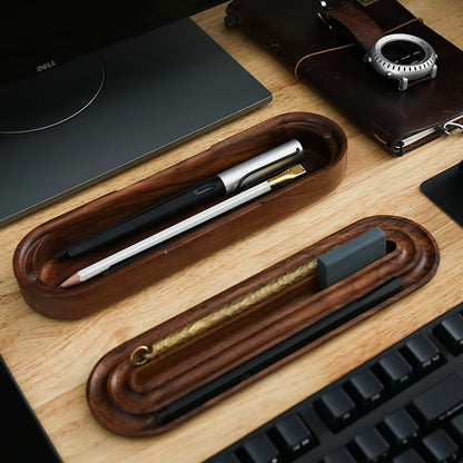 Wooden Desk Organizer Tray