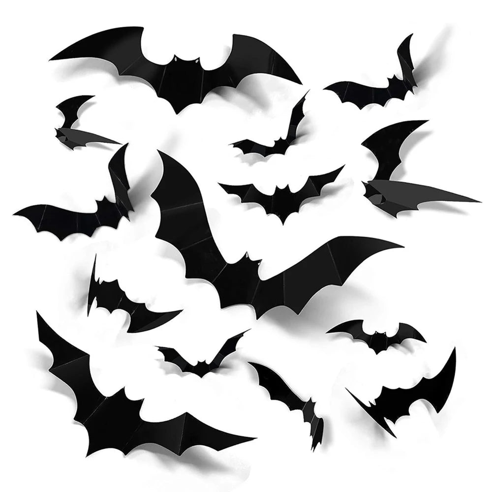 3D Halloween Bat Wall Decorations
