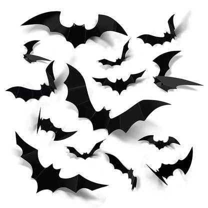 3D Halloween Bat Wall Decorations