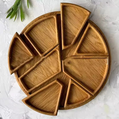 Divided Wooden Serving Tray
