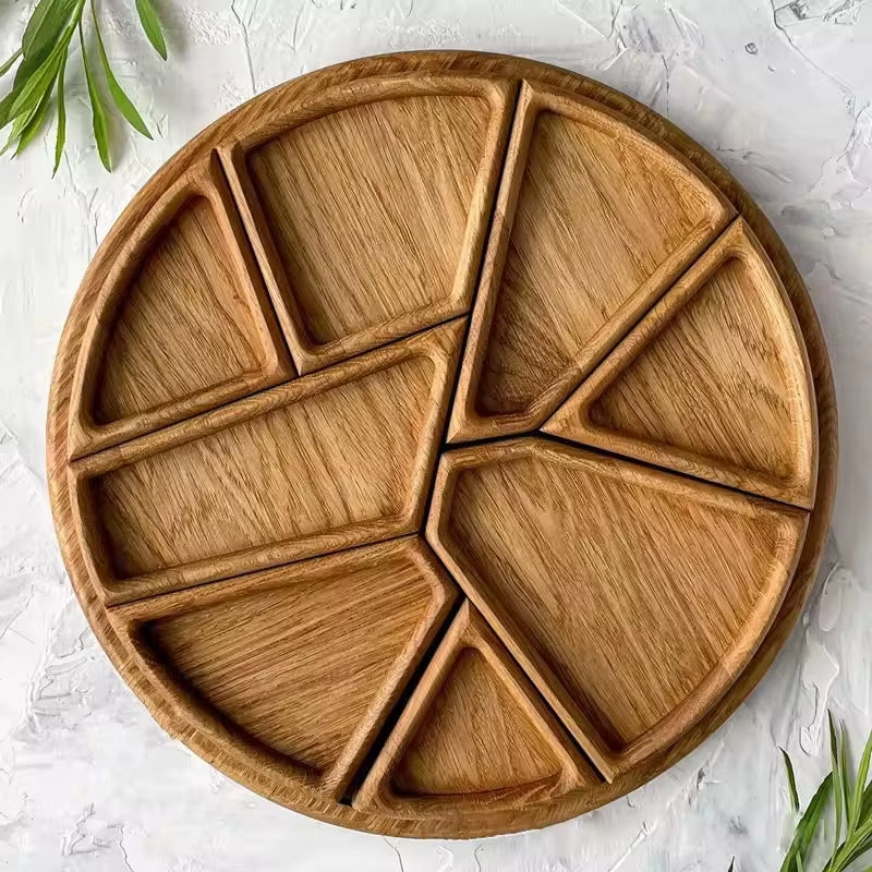 Divided Wooden Serving Tray