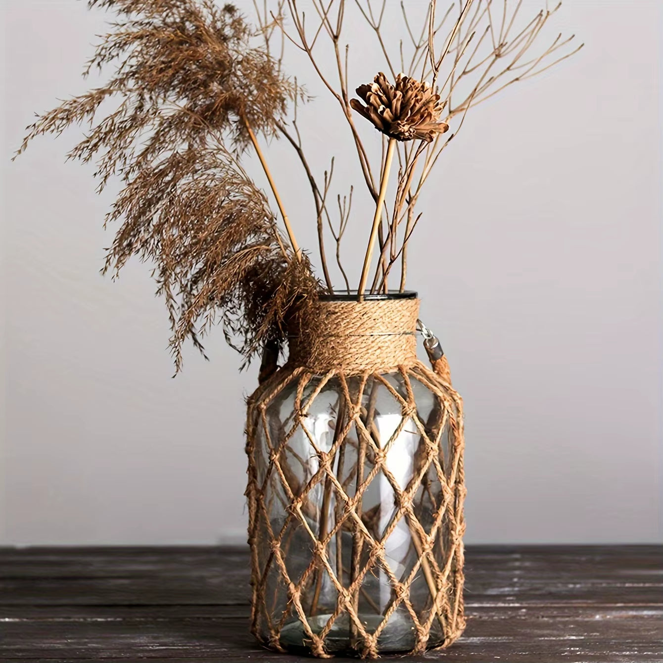 Bohemian Handwoven Glass Vase