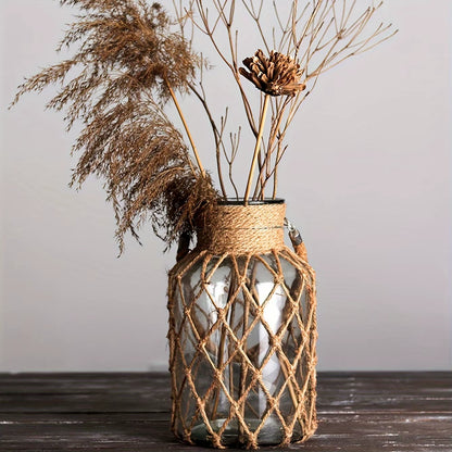 Bohemian Handwoven Glass Vase