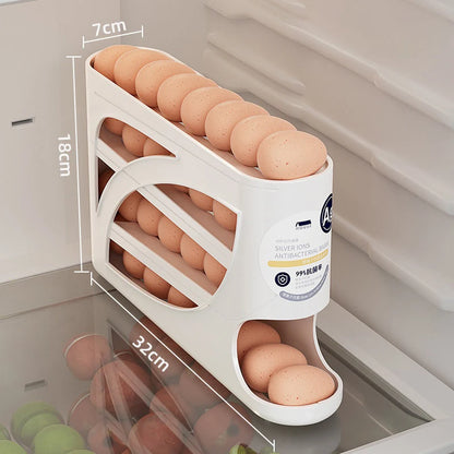 4-Tier Automatic Rolling Egg Rack