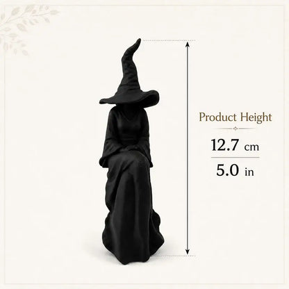 Black Faceless Witch Halloween Wall Decoration