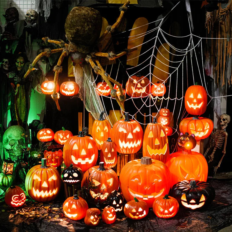 Glow-in-the-Dark Halloween Pumpkin Lamp