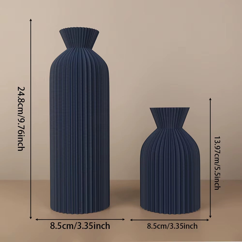 Striped Ceramic Vase