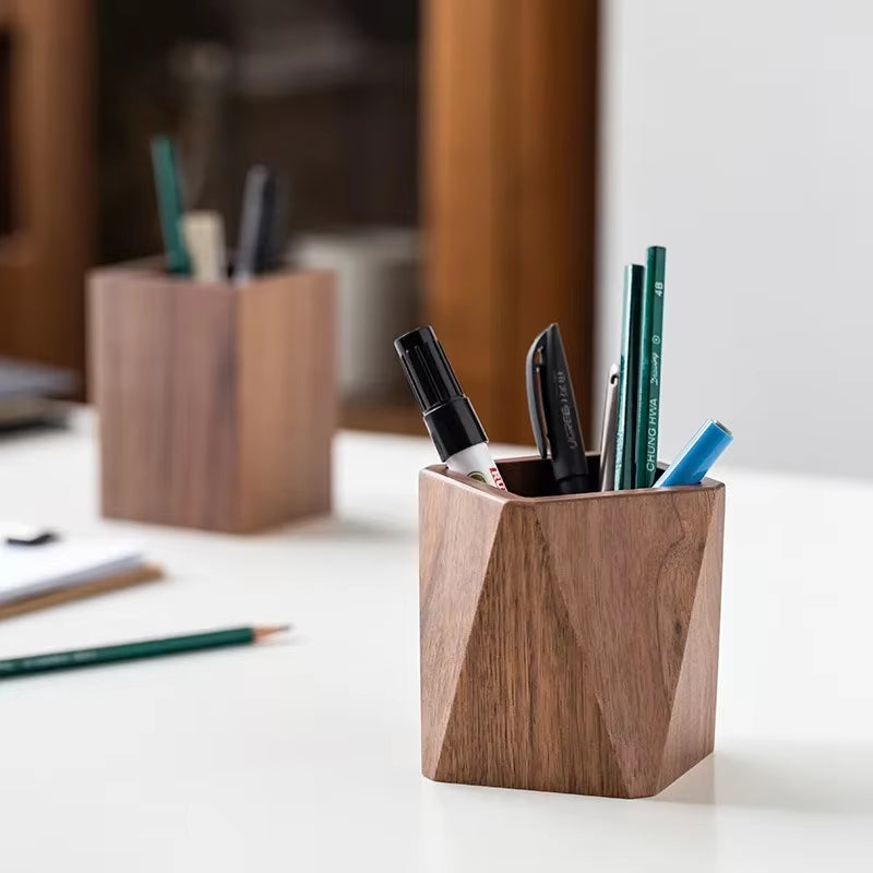  Walnut Wood Pen Holder