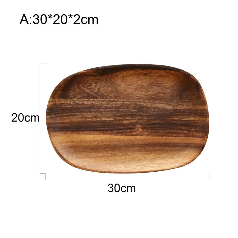 Irregular Wood Serving Plates