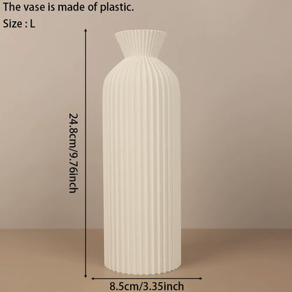 Striped Ceramic Vase