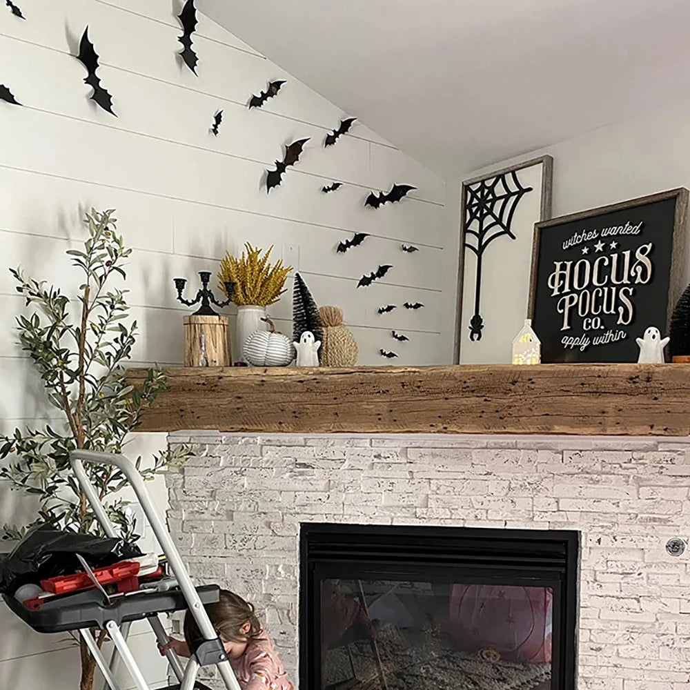 3D Halloween Bat Wall Decorations