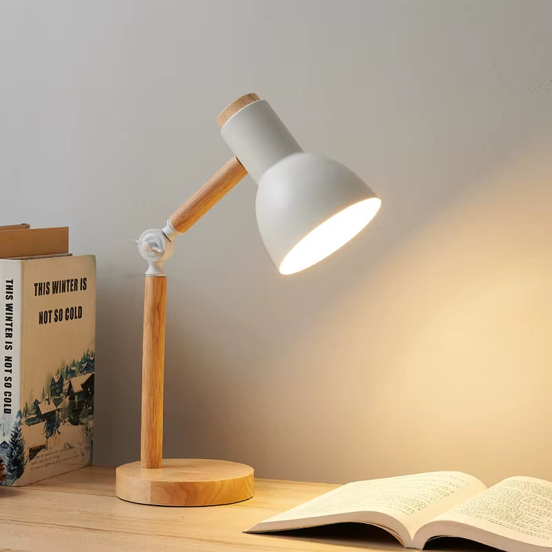 Nordic Wooden LED Table Lamp