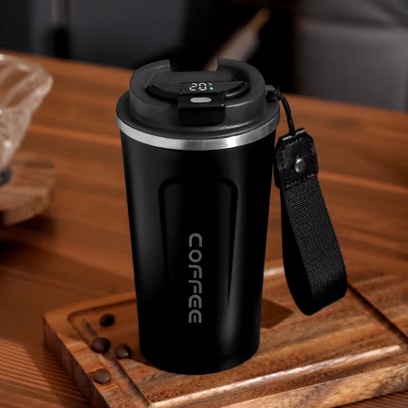 Stainless Steel Smart Thermos with Temperature Display