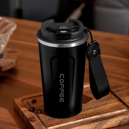 Stainless Steel Smart Thermos with Temperature Display