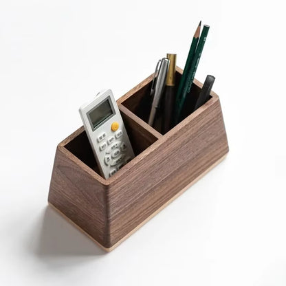 Black Walnut Desk Organizer - Double Space