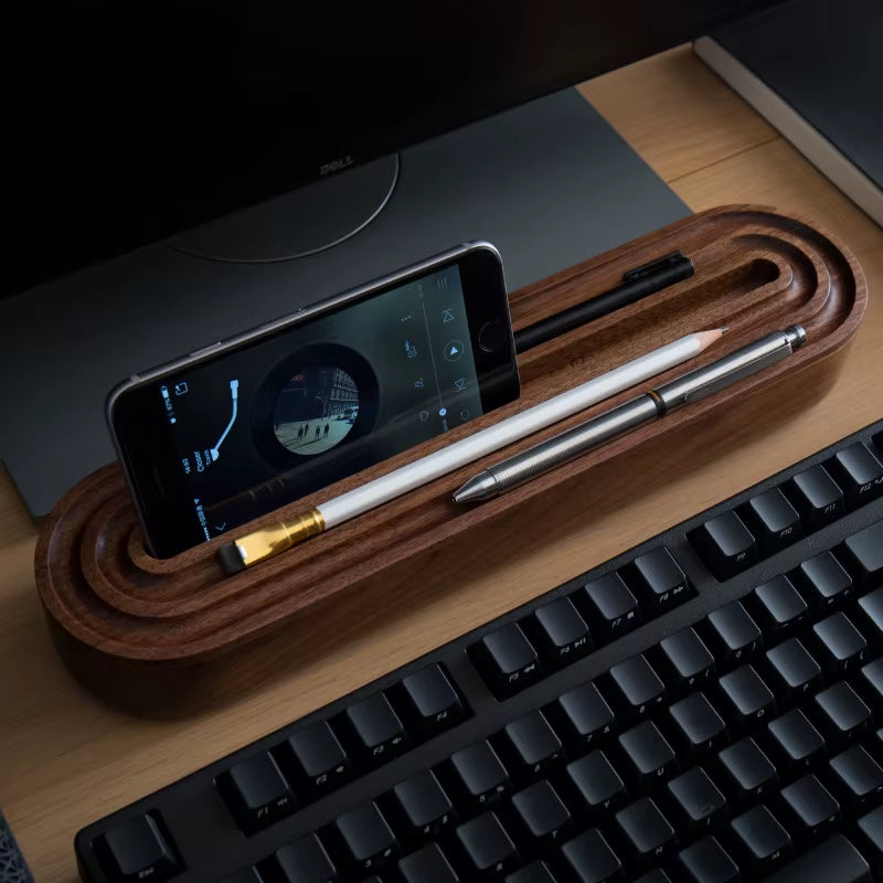 Wooden Desk Organizer Tray
