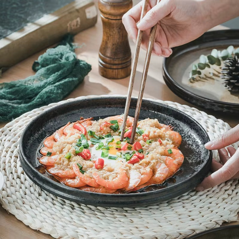 Japanese-Style Ceramic Dish