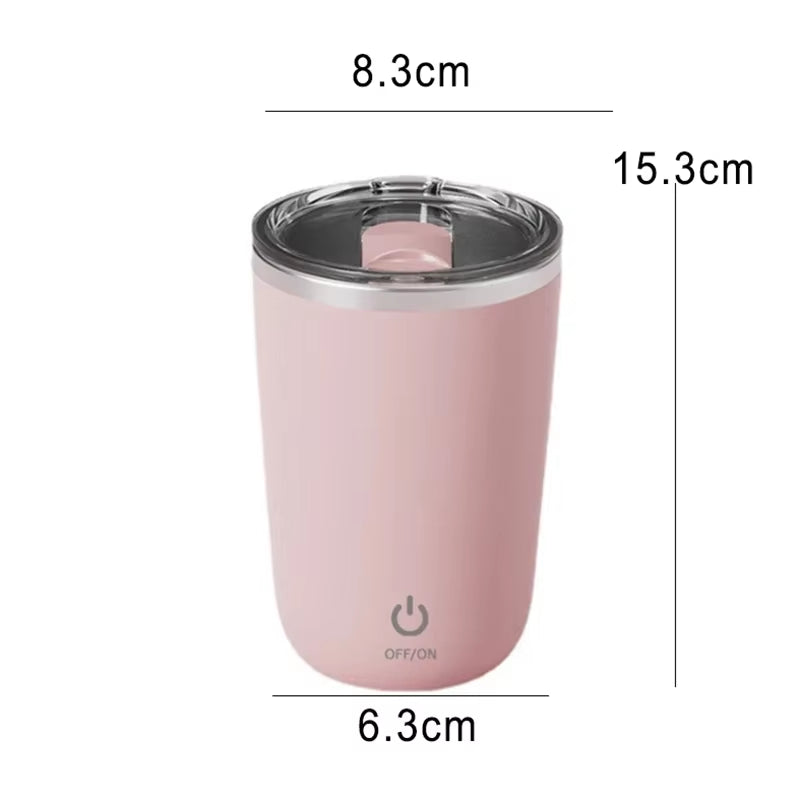 Self-Stirring Stainless Steel Mug
