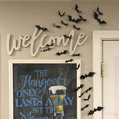 3D Halloween Bat Wall Decorations