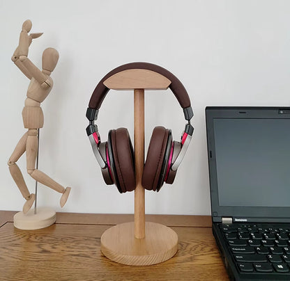 Walnut/Mahogany Wood Headphone Stand