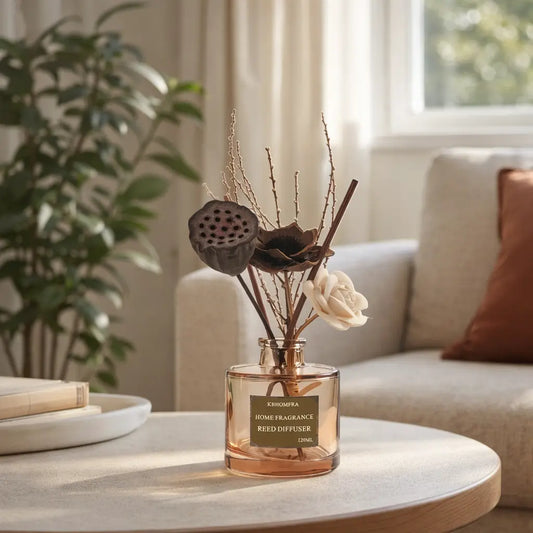 Essential Oil Fragrance Diffuser with Dried Flowers