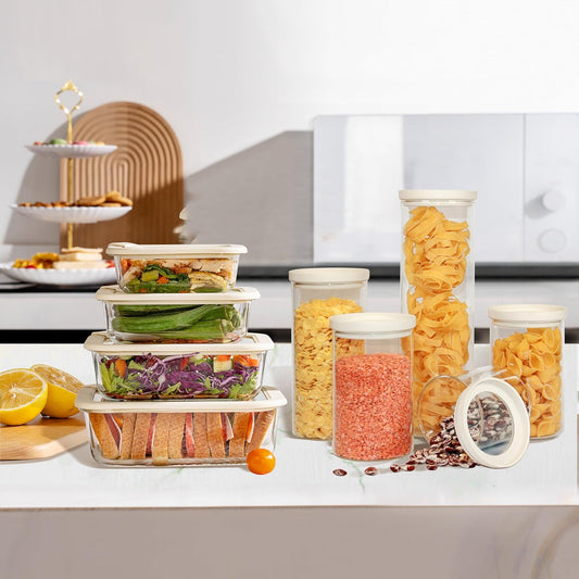 5-Piece Glass Food Storage Jar Set