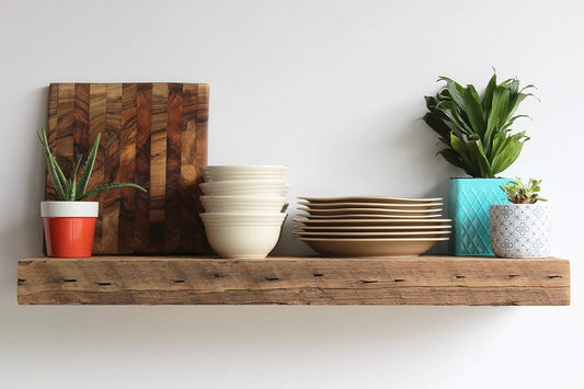 Floating Shelves with Brackets