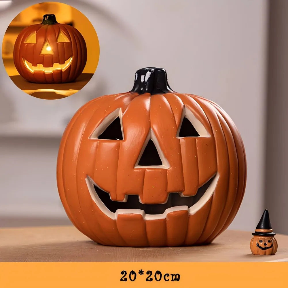 Glow-in-the-Dark Halloween Pumpkin Lamp