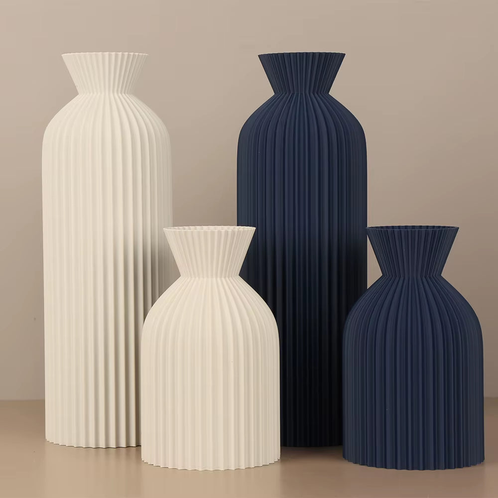 Striped Ceramic Vase