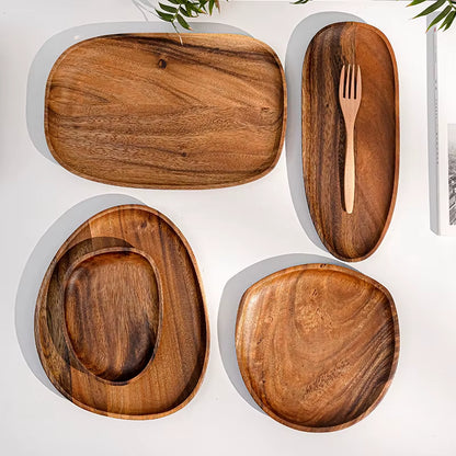 Irregular Wood Serving Plates